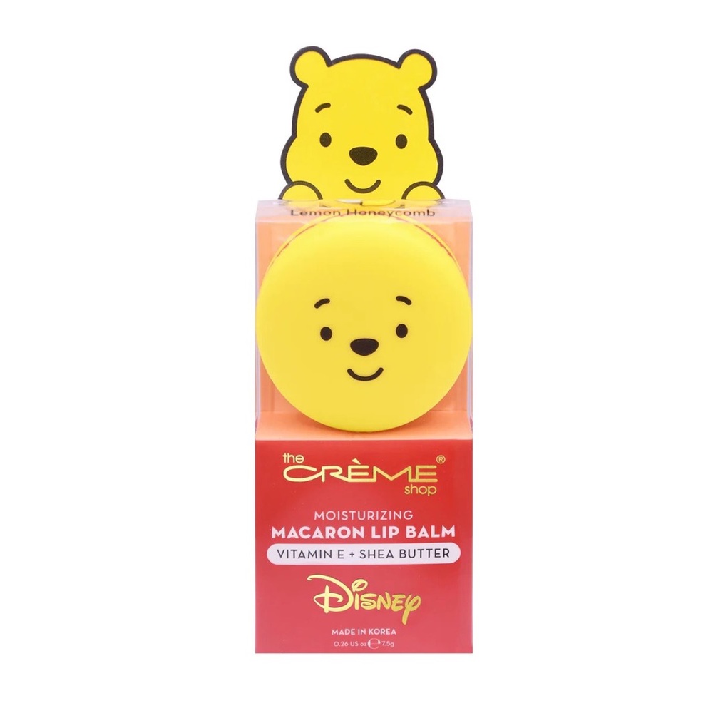 Disney Winnie The Pooh Macaron Lemon Honeycomb Shea Butter Moisturizing Lip Balm